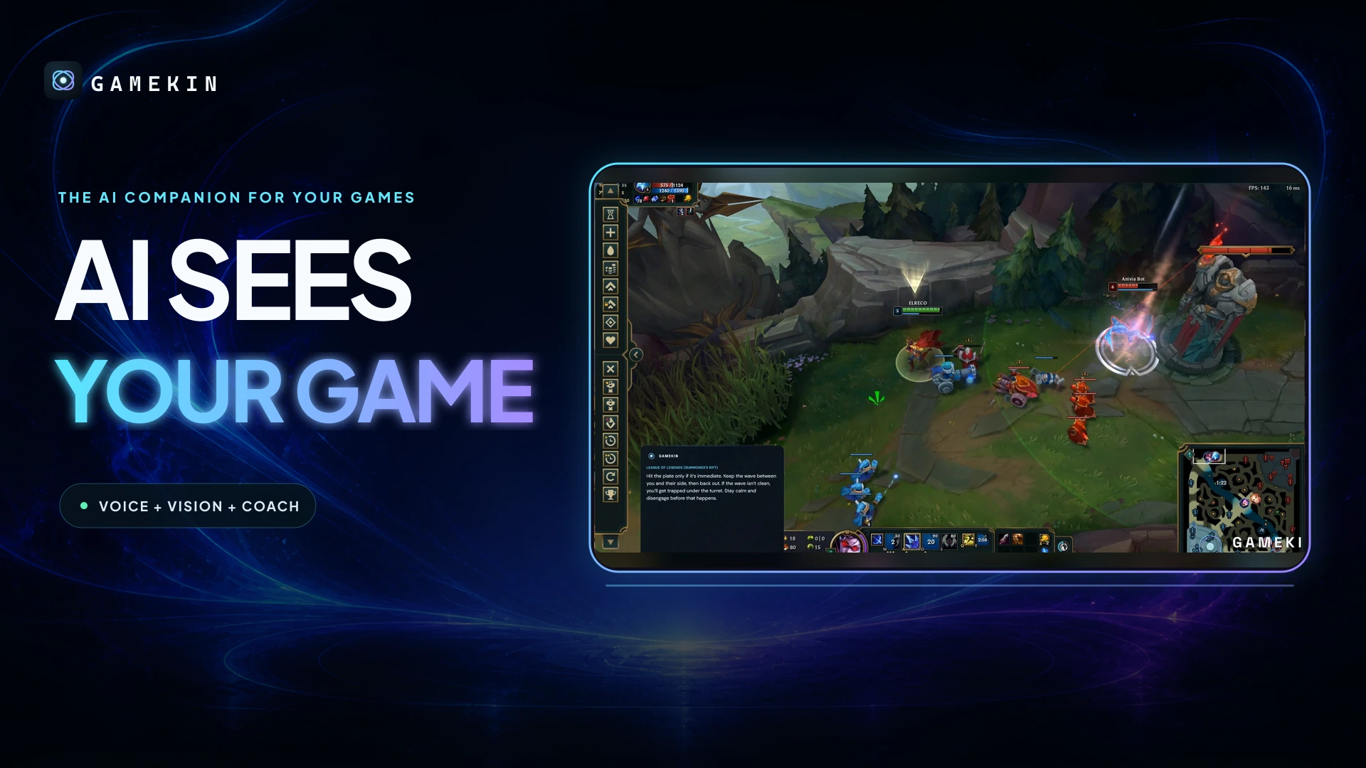 Preview of the Gamekin product demo inside League of Legends